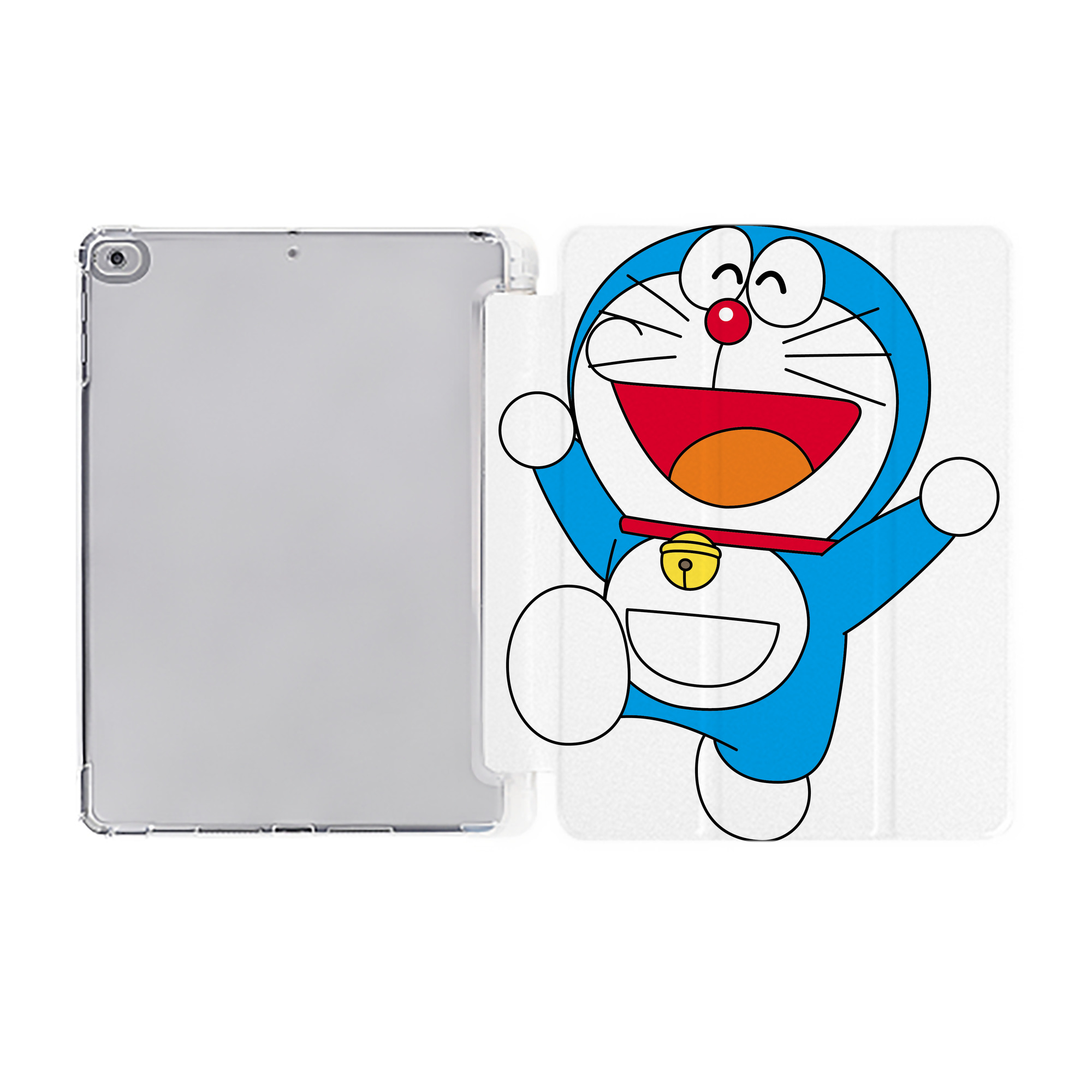 （画像用） ドラえもん Doraemon IPad ケース ペン収納付き 三つ折りスタンド PUレザー×シリコン 対応機種9.5/10.5/10.9インチ